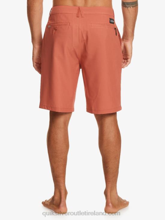 Men Quiksilver Ocean Union Amphibian 20 Hybrid Shorts N02TD139 baked clay