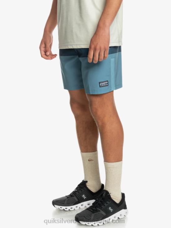 Men Quiksilver Omni Training 17 Stretch Shorts N02TD1690 provincial blue