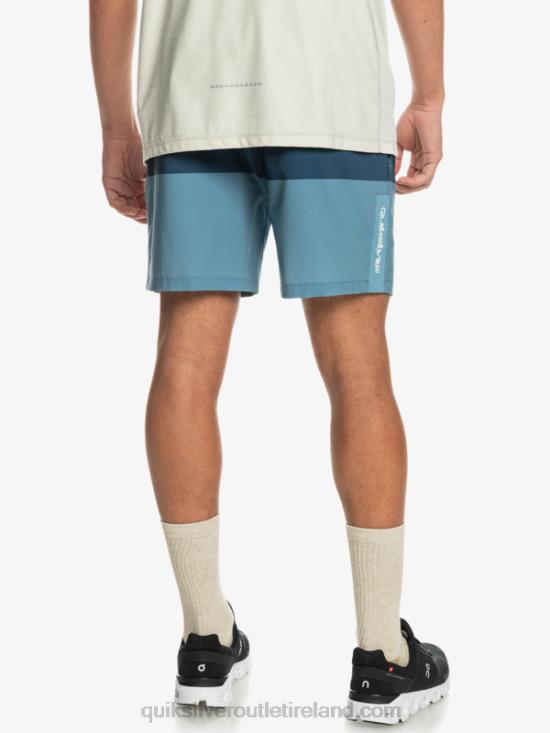 Men Quiksilver Omni Training 17 Stretch Shorts N02TD1690 provincial blue