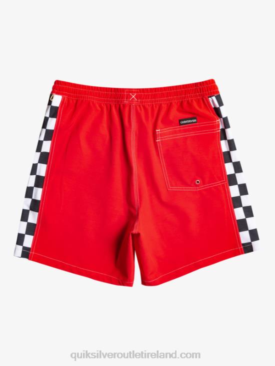 Men Quiksilver Original Arch 17 Volleys N02TD530 high risk red