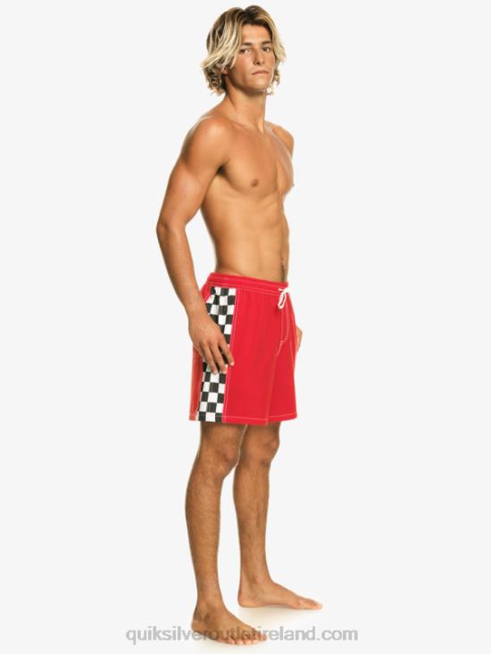 Men Quiksilver Original Arch 17 Volleys N02TD530 high risk red