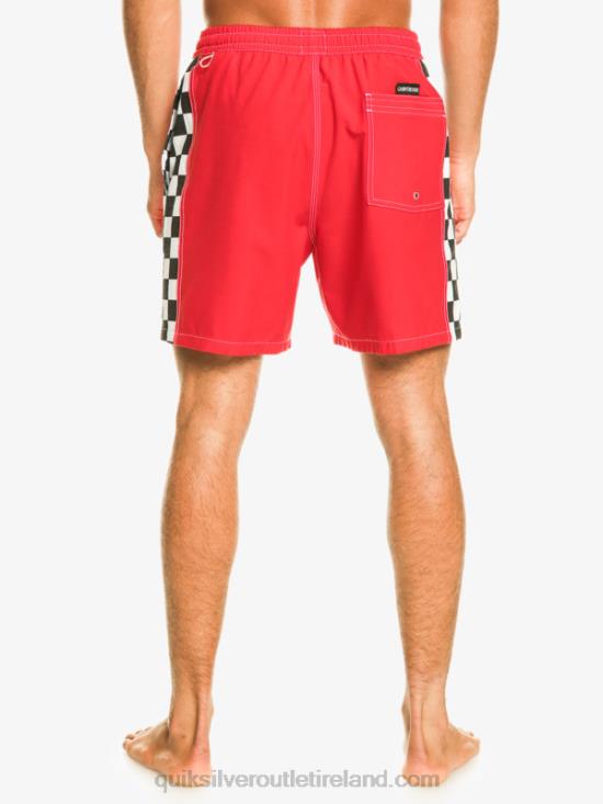 Men Quiksilver Original Arch 17 Volleys N02TD530 high risk red