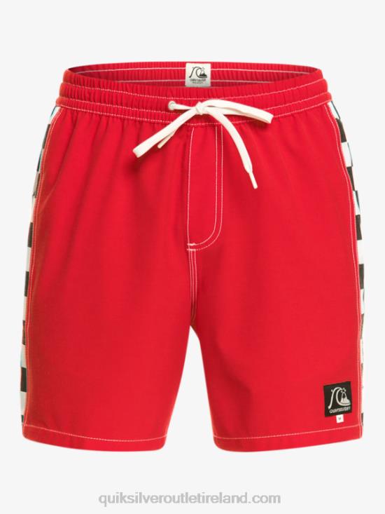 Men Quiksilver Original Arch 17 Volleys N02TD530 high risk red