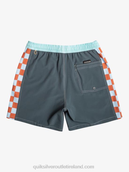 Men Quiksilver Original Arch 17 Volleys N02TD532 dark slate