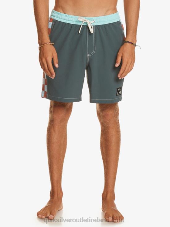 Men Quiksilver Original Arch 17 Volleys N02TD532 dark slate