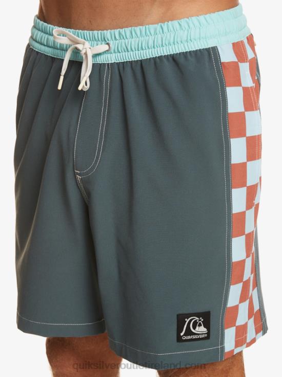 Men Quiksilver Original Arch 17 Volleys N02TD532 dark slate