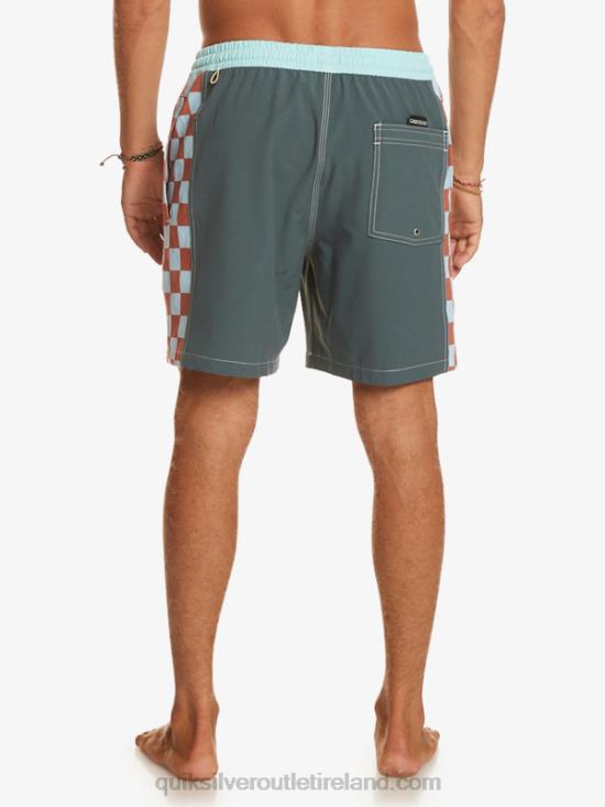 Men Quiksilver Original Arch 17 Volleys N02TD532 dark slate