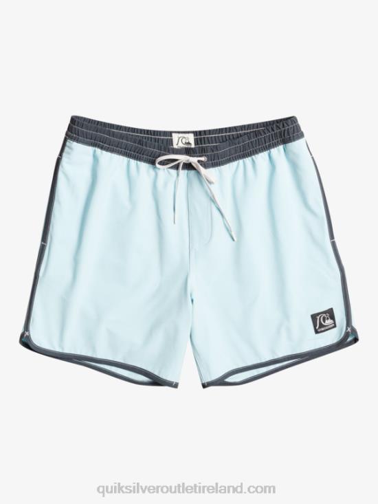 Men Quiksilver Original Scallop 17 Volleys N02TD199 sky blue