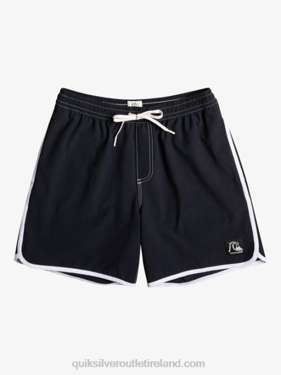 Men Quiksilver Original Scallop 17 Volleys N02TD200 black