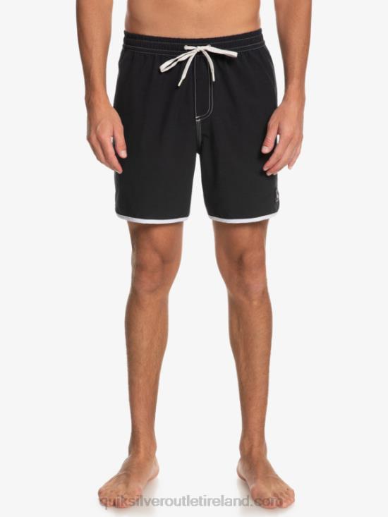 Men Quiksilver Original Scallop 17 Volleys N02TD200 black