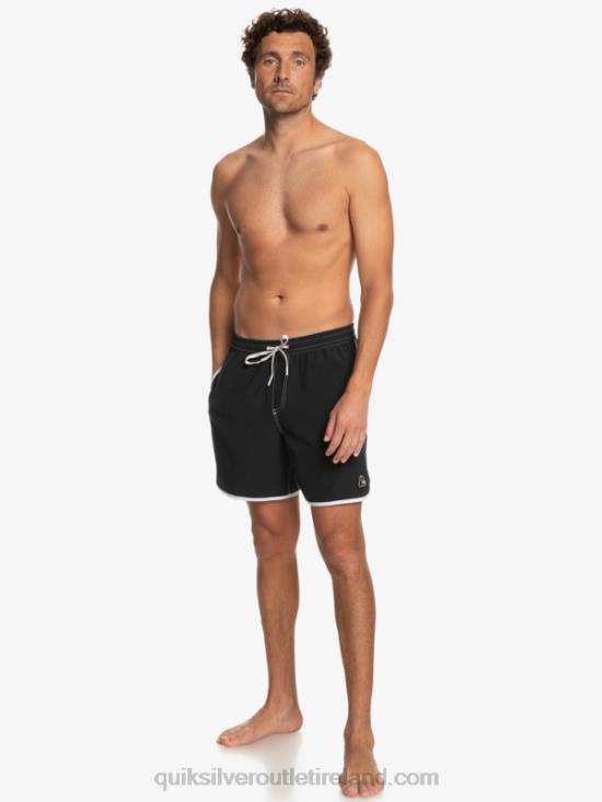 Men Quiksilver Original Scallop 17 Volleys N02TD200 black