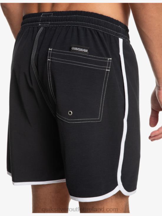 Men Quiksilver Original Scallop 17 Volleys N02TD200 black