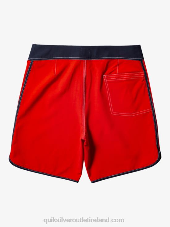 Men Quiksilver Original Scallop 18 Boardshorts N02TD87 high risk red