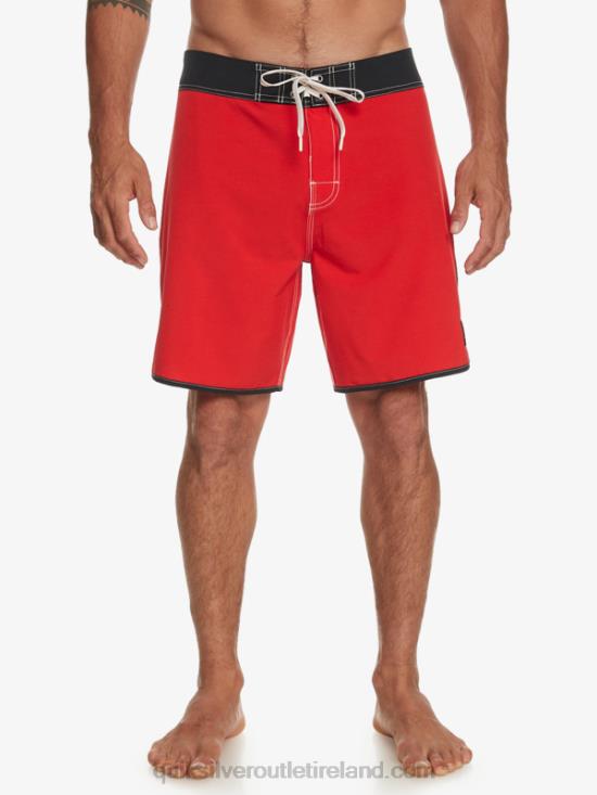 Men Quiksilver Original Scallop 18 Boardshorts N02TD87 high risk red