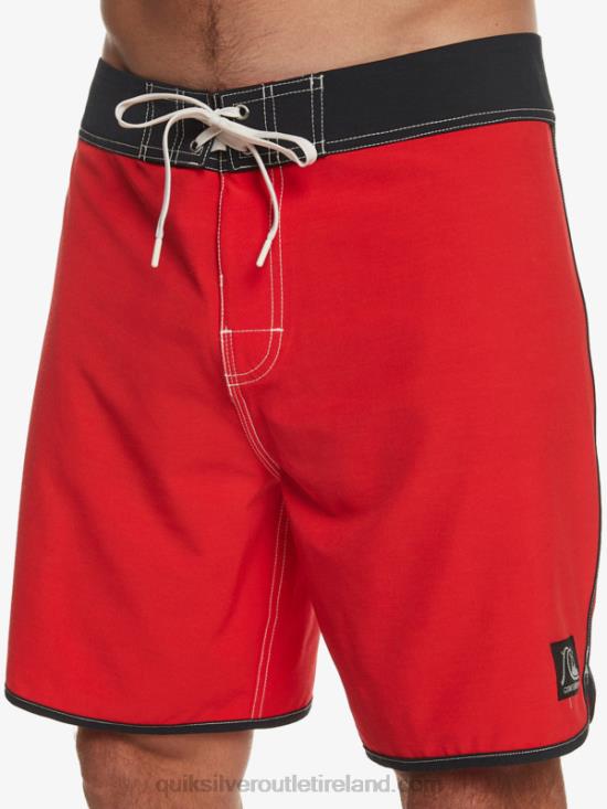 Men Quiksilver Original Scallop 18 Boardshorts N02TD87 high risk red