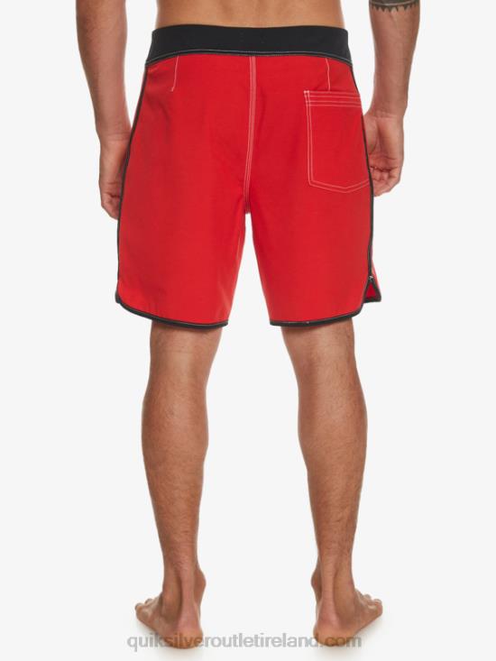 Men Quiksilver Original Scallop 18 Boardshorts N02TD87 high risk red