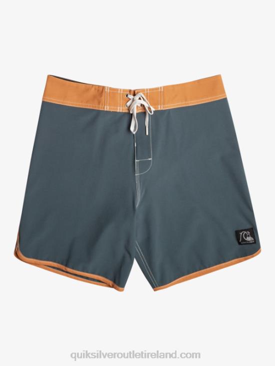 Men Quiksilver Original Scallop 18 Boardshorts N02TD89 dark slate