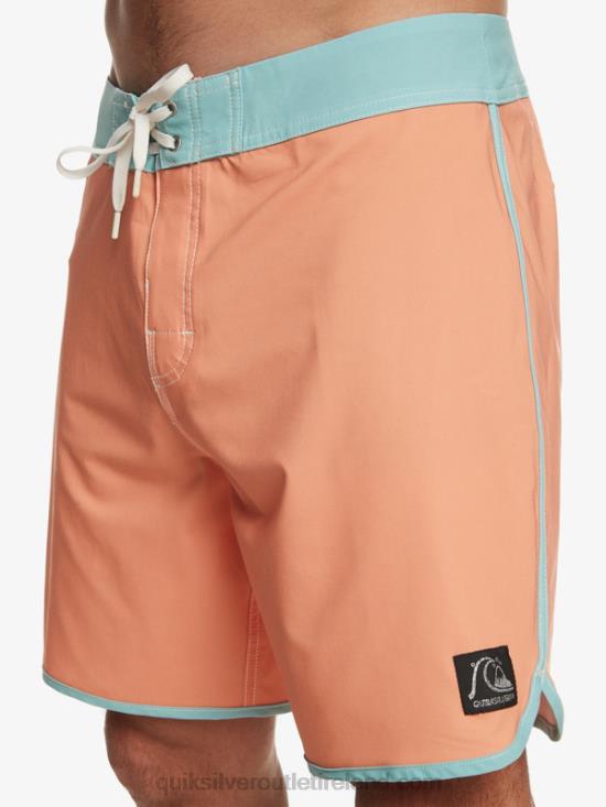 Men Quiksilver Original Scallop 18 Boardshorts N02TD90 copper tan