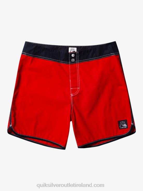 Men Quiksilver Original Scallop Snap 16 Boardshorts N02TD169 high risk red