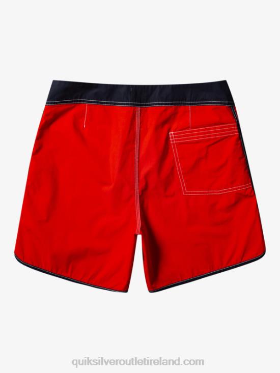 Men Quiksilver Original Scallop Snap 16 Boardshorts N02TD169 high risk red