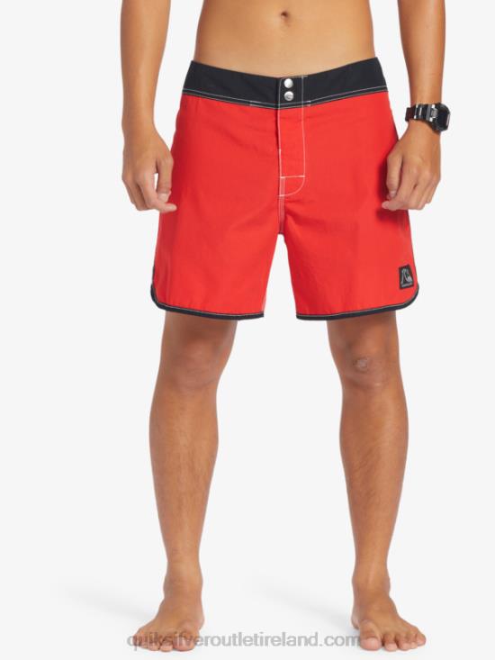 Men Quiksilver Original Scallop Snap 16 Boardshorts N02TD169 high risk red