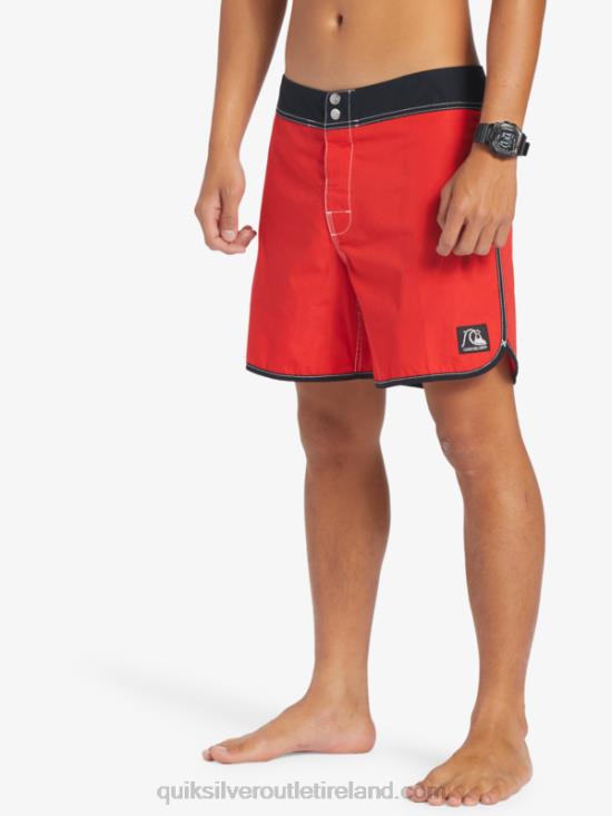 Men Quiksilver Original Scallop Snap 16 Boardshorts N02TD169 high risk red