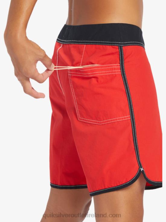 Men Quiksilver Original Scallop Snap 16 Boardshorts N02TD169 high risk red
