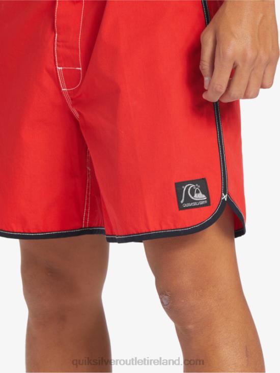Men Quiksilver Original Scallop Snap 16 Boardshorts N02TD169 high risk red
