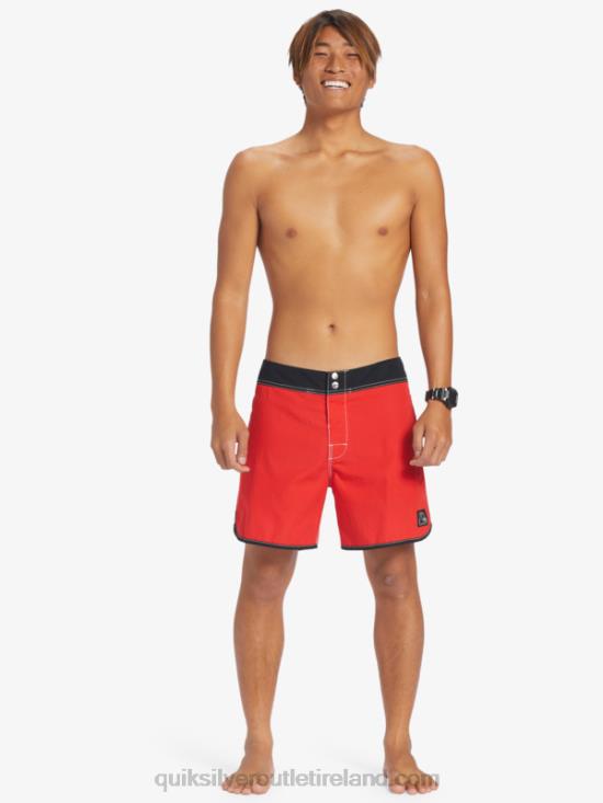 Men Quiksilver Original Scallop Snap 16 Boardshorts N02TD169 high risk red