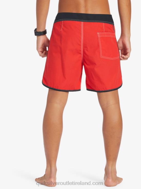 Men Quiksilver Original Scallop Snap 16 Boardshorts N02TD169 high risk red