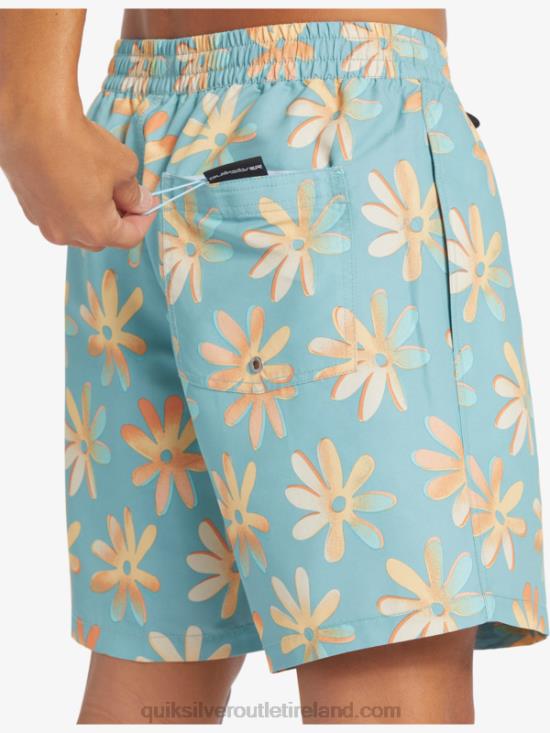 Men Quiksilver Re-Mix 17 Volleys N02TD353 cameo blue