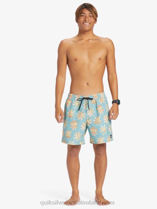 Men Quiksilver Re-Mix 17 Volleys N02TD353 cameo blue