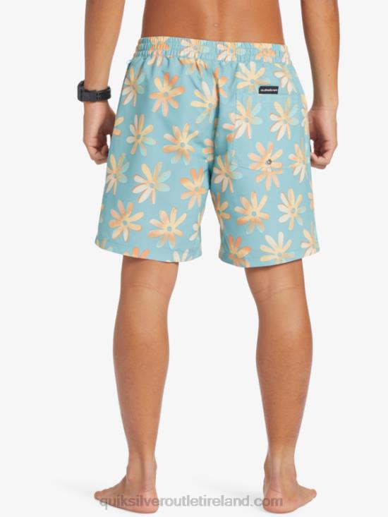 Men Quiksilver Re-Mix 17 Volleys N02TD353 cameo blue