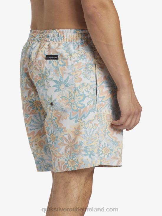 Men Quiksilver Re-Mix 17 Volleys N02TD357 birch