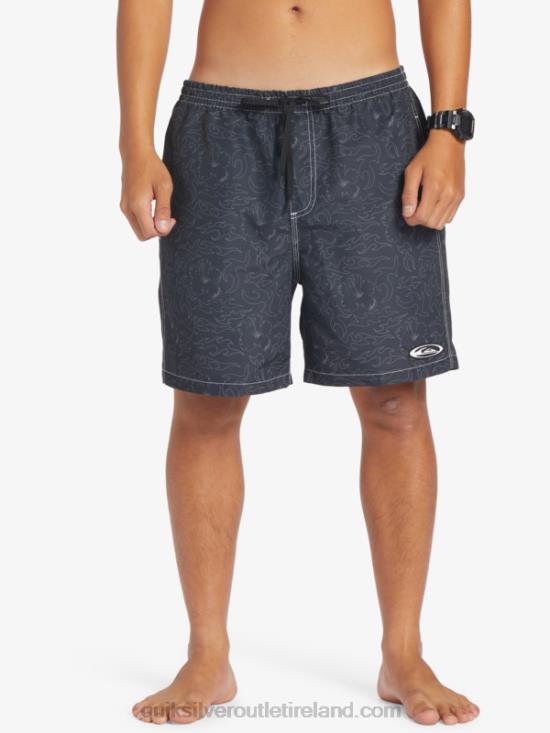 Men Quiksilver Saturn 18 Volleys N02TD583 black