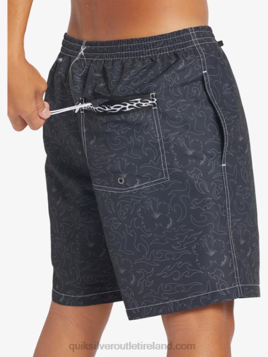 Men Quiksilver Saturn 18 Volleys N02TD583 black