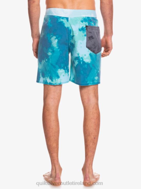 Men Quiksilver SurfSilk Acid Wash 18 Boardshorts N02TD1746 seaport