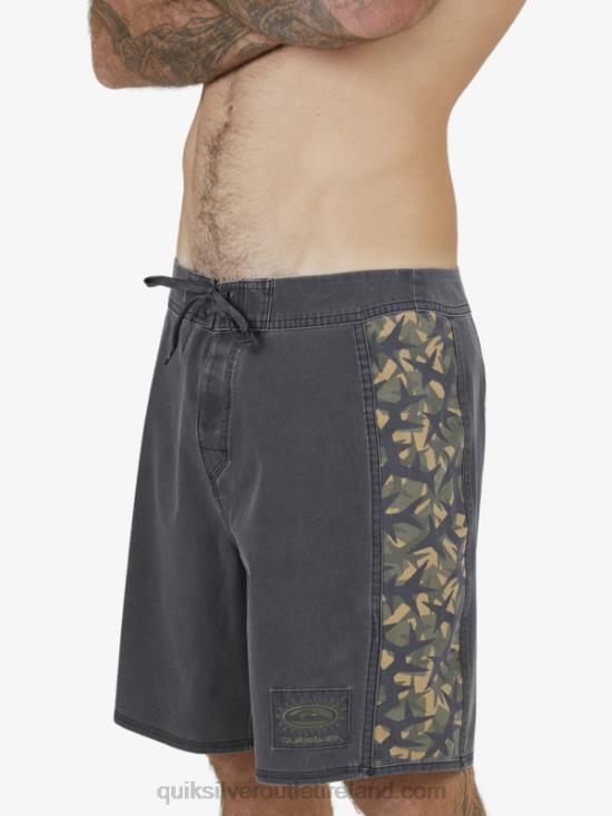 Men Quiksilver SurfSilk Arch 18 Boardshorts N02TD1697 black