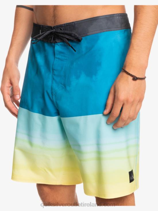 Men Quiksilver SurfSilk Five-0 19 Boardshorts N02TD1799 seaport