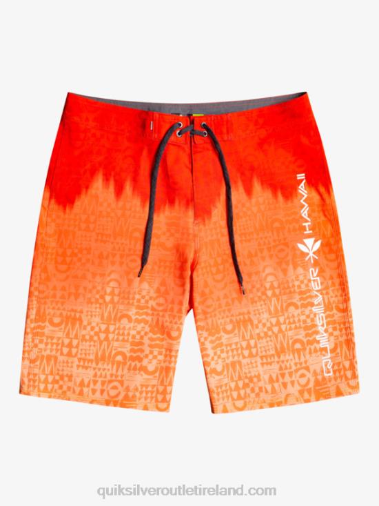 Men Quiksilver SurfSilk Hawaii Homegrown Faded 20 Boardshorts N02TD1610 high risk red