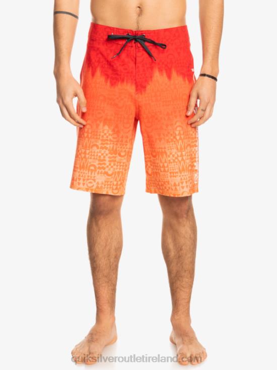 Men Quiksilver SurfSilk Hawaii Homegrown Faded 20 Boardshorts N02TD1610 high risk red
