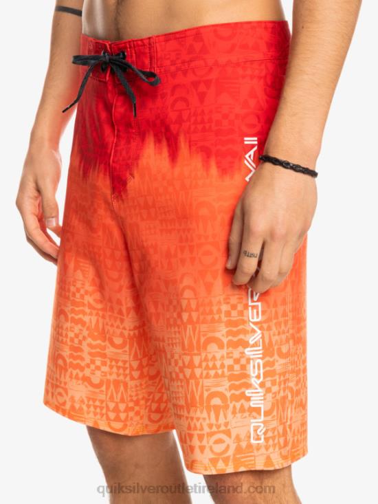 Men Quiksilver SurfSilk Hawaii Homegrown Faded 20 Boardshorts N02TD1610 high risk red