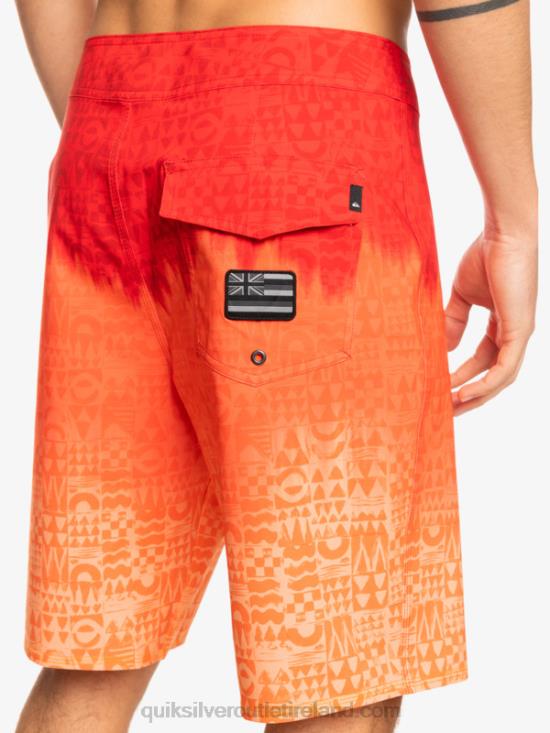 Men Quiksilver SurfSilk Hawaii Homegrown Faded 20 Boardshorts N02TD1610 high risk red