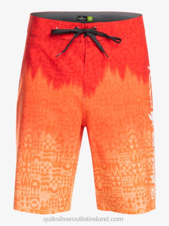 Men Quiksilver SurfSilk Hawaii Homegrown Faded 20 Boardshorts N02TD1610 high risk red