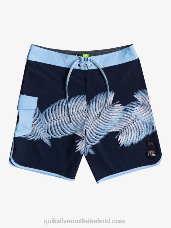 Men Quiksilver SurfSilk Hawaii Scallop 19 Boardshorts N02TD1880 navy blazer