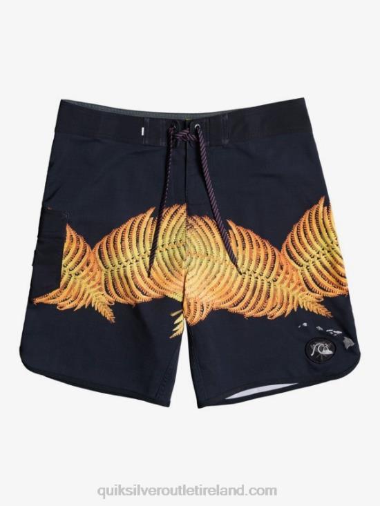 Men Quiksilver SurfSilk Hawaii Scallop 19 Boardshorts N02TD1881 black