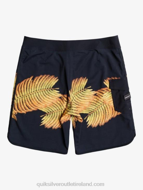Men Quiksilver SurfSilk Hawaii Scallop 19 Boardshorts N02TD1881 black