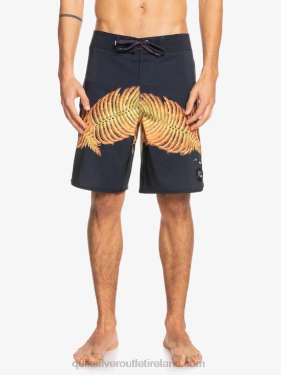 Men Quiksilver SurfSilk Hawaii Scallop 19 Boardshorts N02TD1881 black
