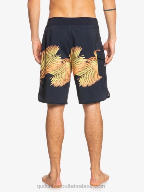 Men Quiksilver SurfSilk Hawaii Scallop 19 Boardshorts N02TD1881 black