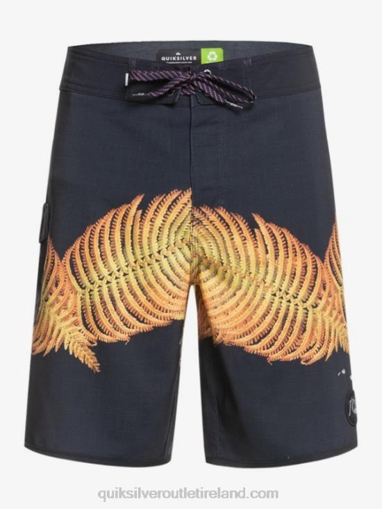 Men Quiksilver SurfSilk Hawaii Scallop 19 Boardshorts N02TD1881 black